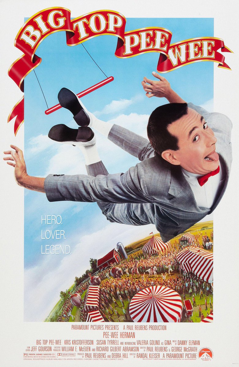 RetroNewsNow's tweet image. 🎬'Big Top Pee-Wee' premiered in theaters 37 years ago, July 22, 1988