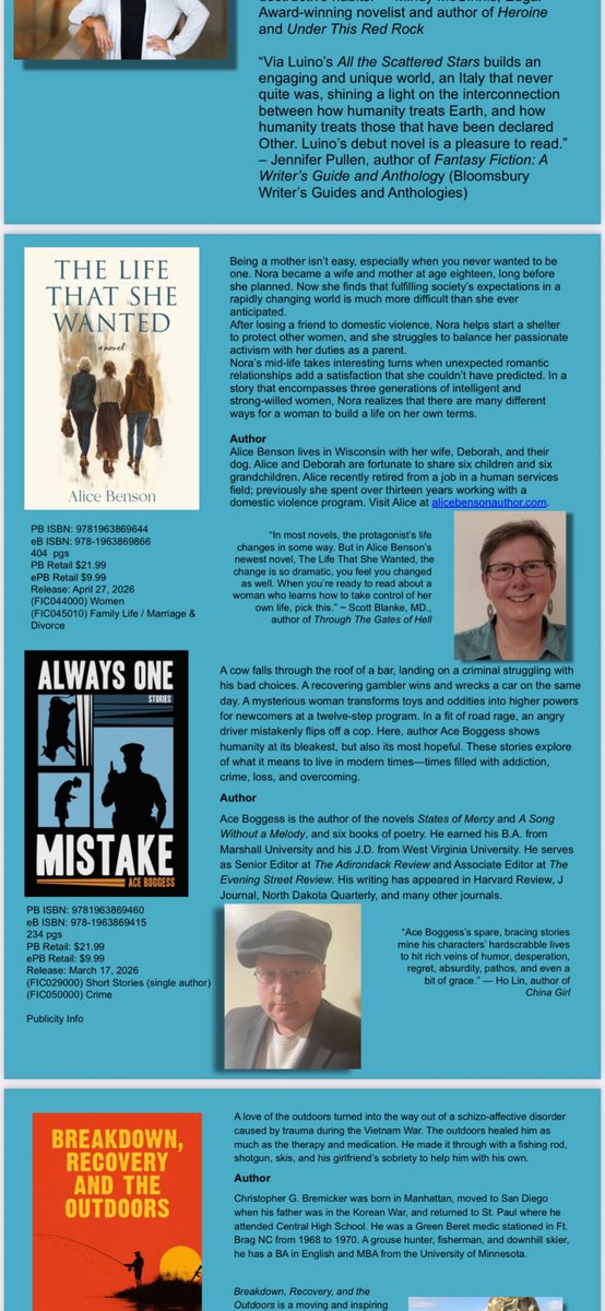 So, while my two forthcoming poetry books are both way behind schedule, my first short-story collection is right on track. Running Wild Press put out its Spring 2026 calendar, and there’s my book all set with a firm release date in March. I can’t wait.