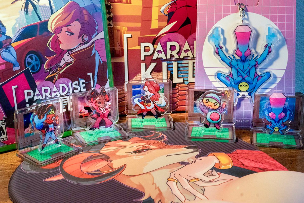 SerenityForge's tweet image. Our physical editions and merch for Paradise Killer are on sale all week at the Serenity Forge Store! 😎
🐐 Paradise Killer - Collector's Edition
🕵️♂️ Paradise Killer - Physical Edition
🌶️ "Too Hot To Handle" Shinji Keychain
Get yours today: store.serenityforge.com/collections/pa…