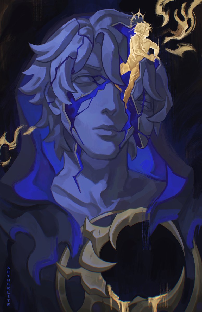 aetherlites's tweet image. i&apos;m a waking hell and the gods grow tired

#HonkaiStarRail #hsrcreators #phainon