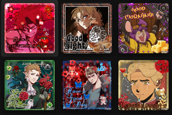 outsider_moon's tweet image. started making jrwi playlists filled with 35 songs that remind me of each character and the icon is always these silly glittery pics