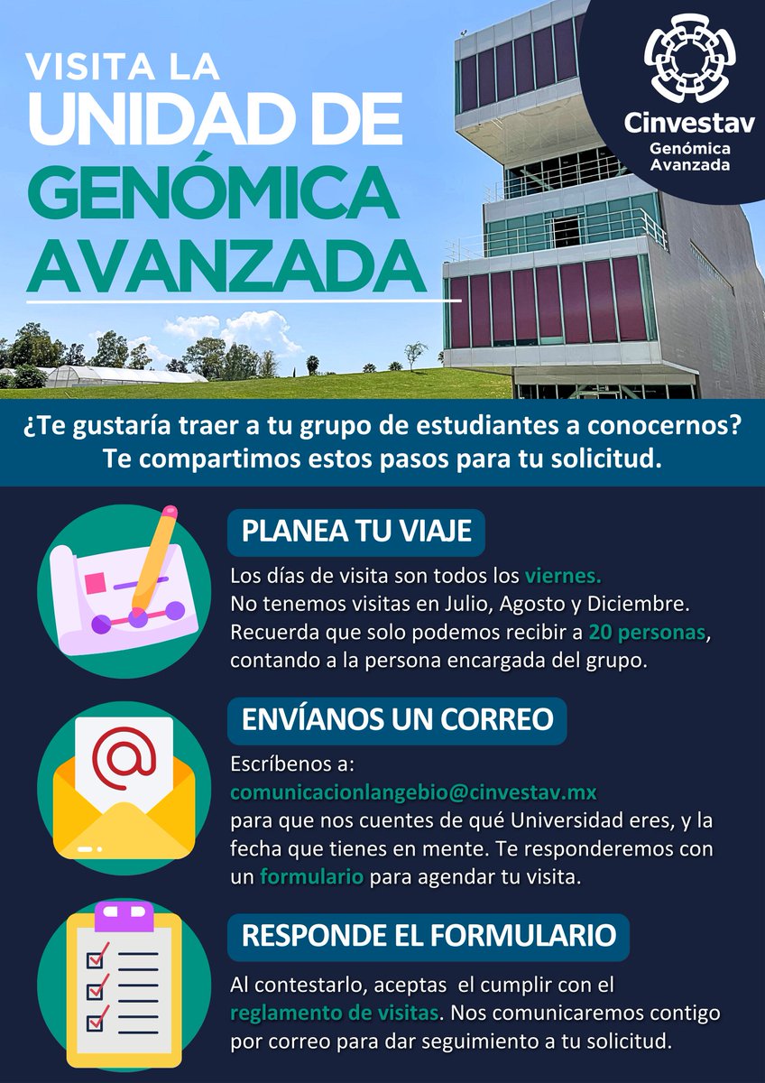 Unidad de Genómica Avanzada del Cinvestav tweet media
