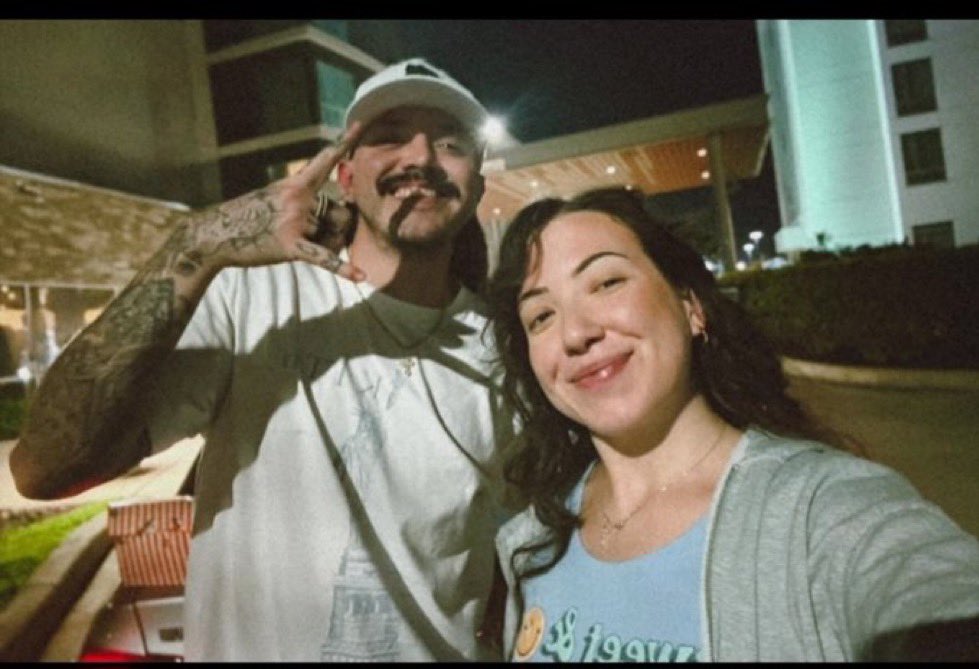 FadeAwayMedia's tweet image. Dominik Mysterio with the Daughter of Eddie Guerrero, Sherilyn Guerrero ❤️