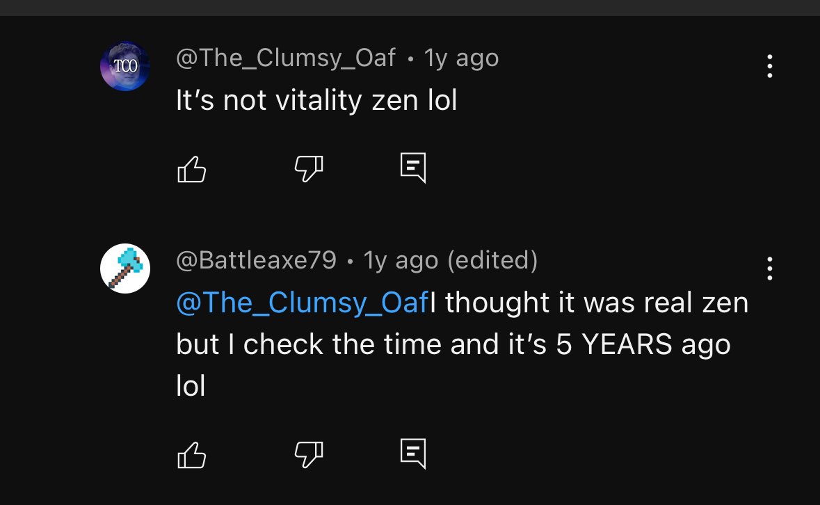 Breaks my heart that people don’t remember OCE zen 😢