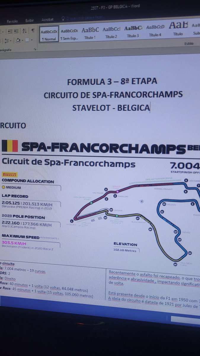 Ivan Bruno (@ivanbrunonarra) on Twitter photo Começando os estudos...
Esse final de semana tem Spa-Francorchamps no <a href="/bandsports/">BandSports</a> . Vamos juntos nessa? Começando os estudos...
Esse final de semana tem Spa-Francorchamps no <a href="/bandsports/">BandSports</a> . Vamos juntos nessa?