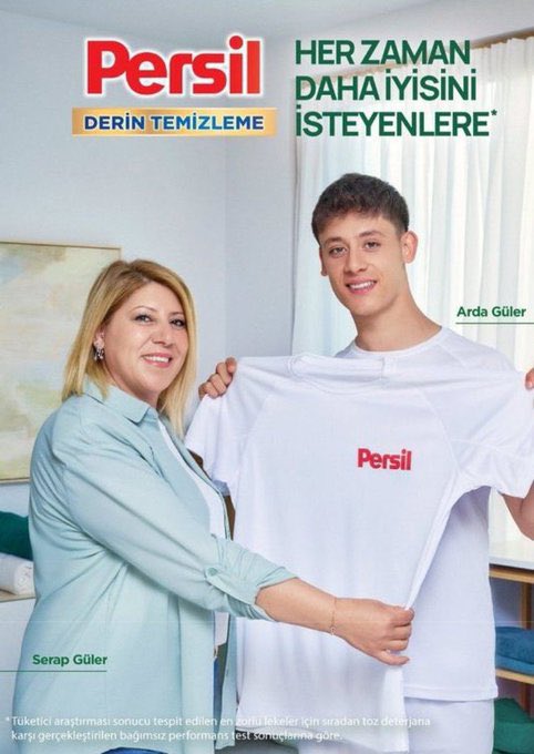 Her platformda terörist İsrail’in yaptığı zulmü desteklediğini bildiren Henkel grubunun markasının reklamını yapmak yakışmadı Arda Güler
Ülke olarak başarılarınla gururlandık  senden daha büyük başarılar beklerken, reklam işlerine ne ihtiyacın vardı, üstelik böyle bir markanın.
