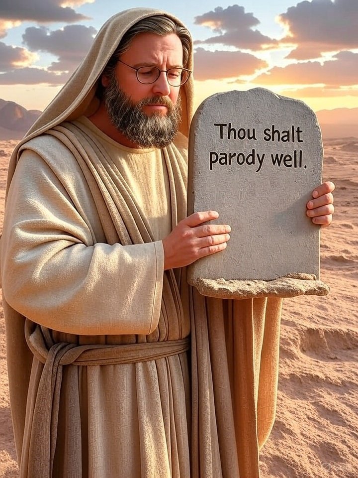 aaron_kluge's tweet image. 12th Commandment: &quot;Thou Shalt Parody Well.&quot; Grok has spoken. #12thcommandment