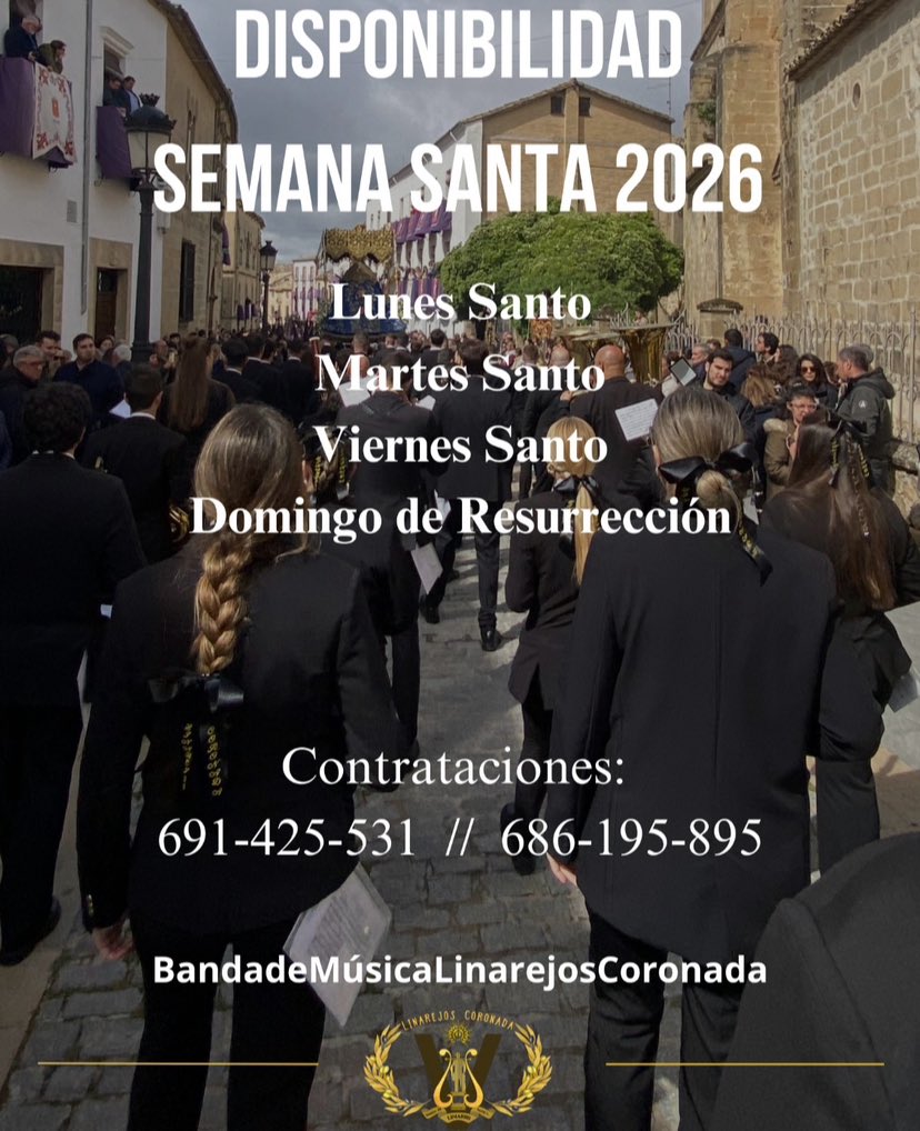 Disponibilidad - Semana Santa 2026
