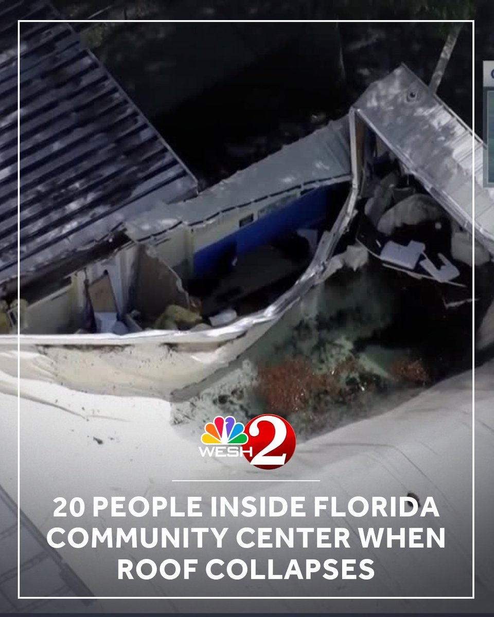 WESH's tweet image. 4+ inches of rain fell in the area when it happened.
See Chopper 2 video: wesh.com/article/20-peo…