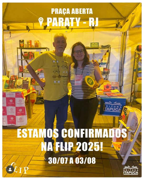 Obaaaa !!! A <a href="/flip_se/">Flip - Festa Literária Internacional de Paraty</a> está chegando.
Estaremos lá. Logo logo, divulgaremos mais detalhes.
#FLIP #FeiraLiterariaParaty