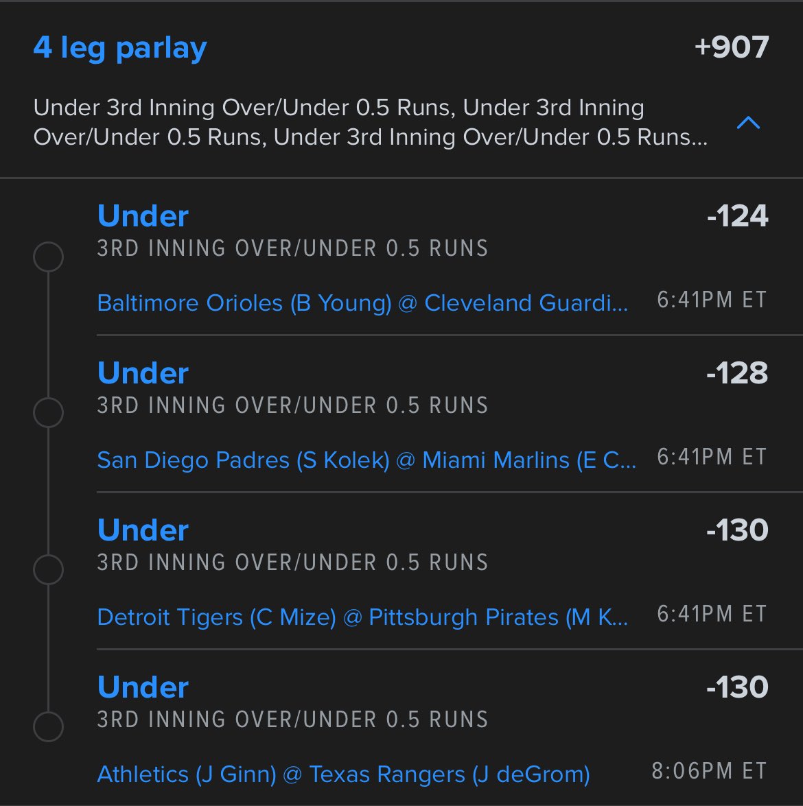 No runs in the 3rd inning!