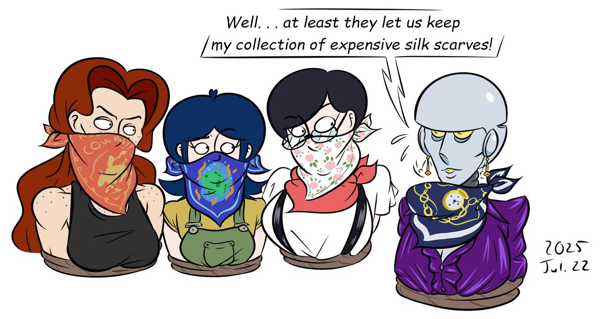 EvilAppleWho's tweet photo. scenario i imagined shortly after penning pretty's redesign
her earring designs (as well as the presence of) are not final
#runningriot #oc #damselindistress https://t.co/jMvvpCO3wn