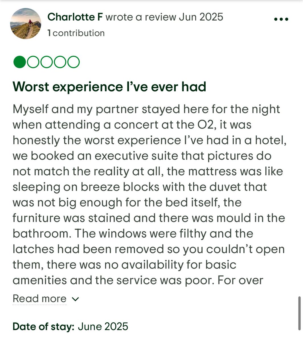 MonkEmma's tweet image. Just to be clear, this is what Reform accounts considers a “luxury hotel”🙄