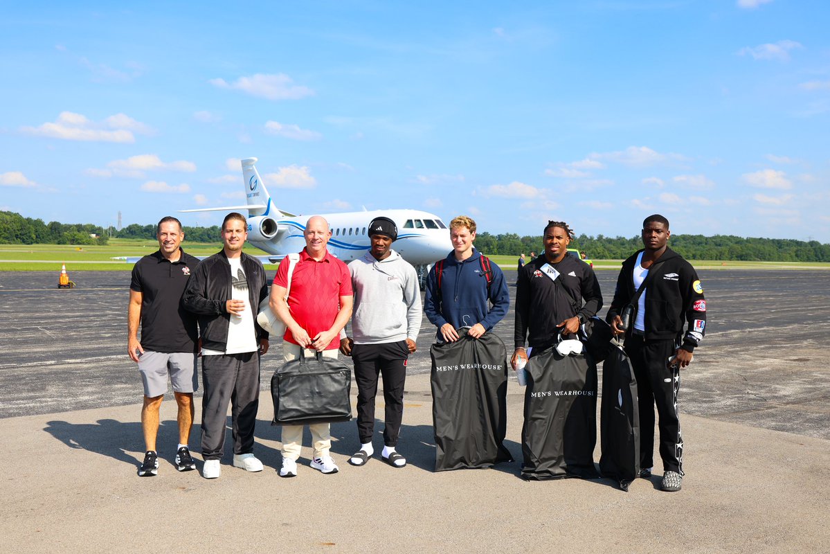 JeffBrohm's tweet image. Wheels up to Charlotte for ACC Media Days!
#GoCards | #LetsPlayFootball