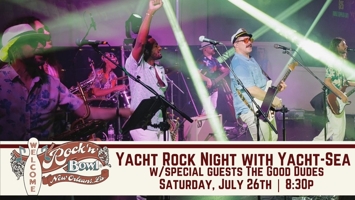 Ready for Yacht Rock Night on Saturday?