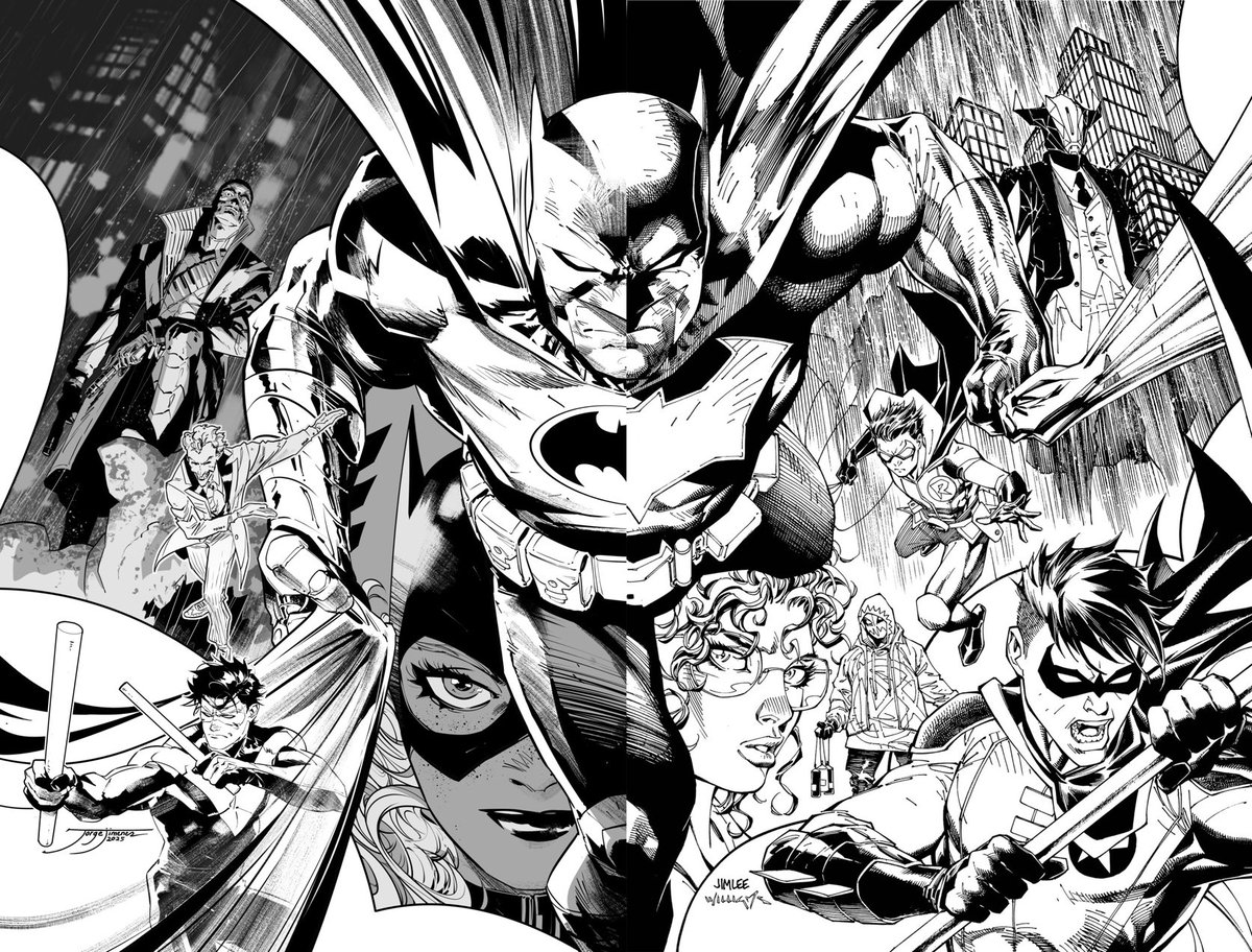 JorgeJimenezArt's tweet image. :) Collaboration with Jim Lee, here you have the right half that this genius has made as Batman #1 variant cover!!. As I said before, a real honor for me 🙌🙌🔥🦇 great @ScottW_inks inks and amazing @tomeu_morey colors too @JimLee #batman #mattfraction