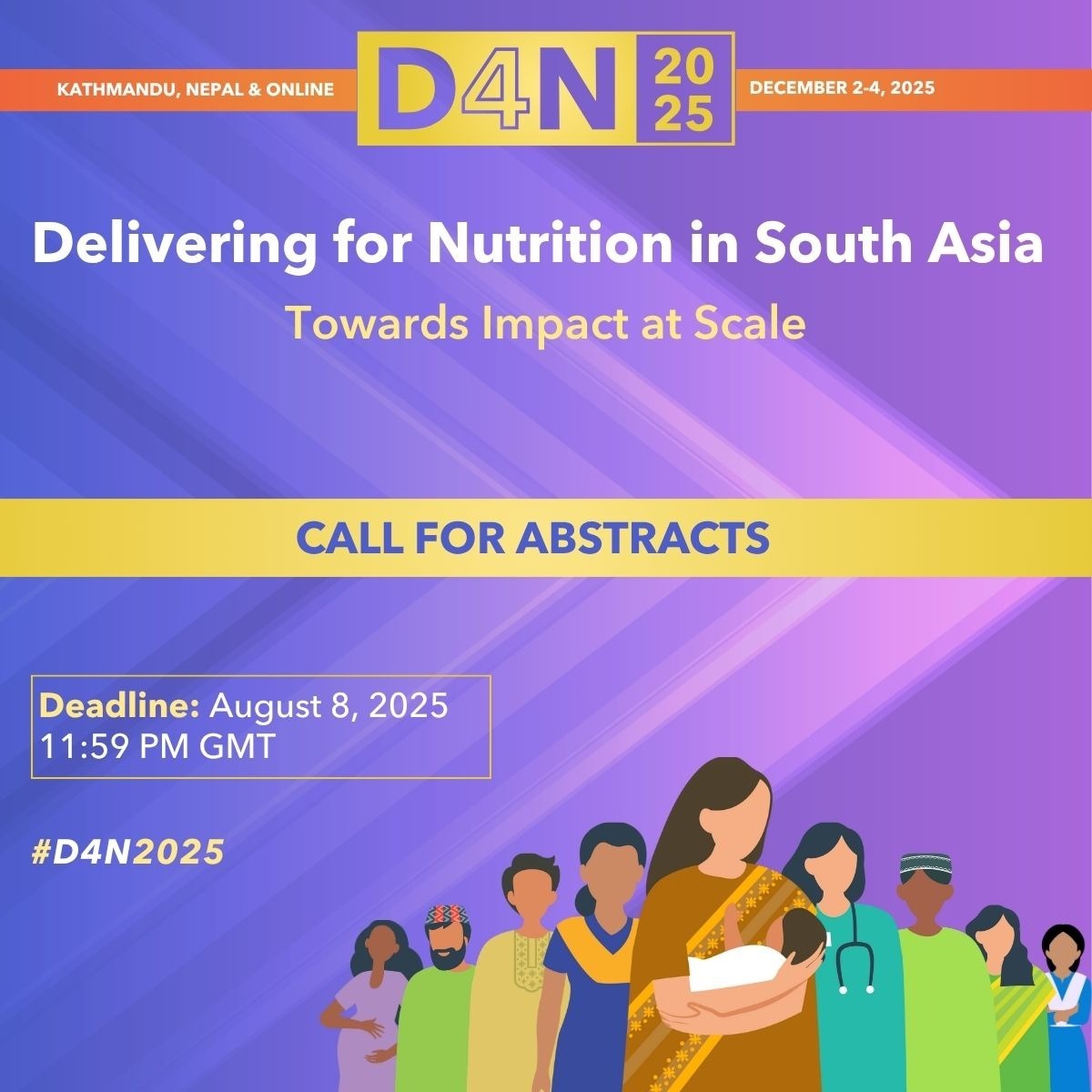 Heifer's tweet image. ๐จ Call for Abstracts is ๐๐๐๐!
Join us in Kathmandu (or online) for #D4N2025: Delivering for Nutrition in South Asia โ Towards Impact at Scale.
๐
๐๐๐ ๐โ๐, ๐๐๐๐
Submit your work on scalable nutrition solutions today!
๐ ms.spr.ly/6019sEwHH