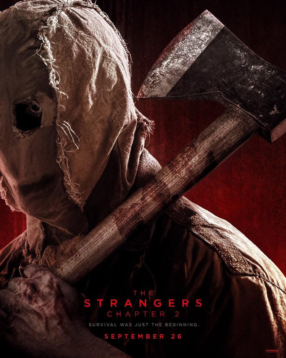 Cinemark's tweet image. NEW character posters for #TheStrangersMovie - Chapter 2
Back to finish what they started. In theatres September 26.