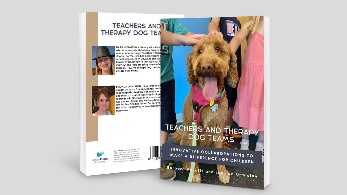 Therapy dogs in classrooms has emerged as a viable strategy to help students with their anxiety and ultimately enhance their learning. To learn more about these amazing animals and how they can help classrooms, check out the new book from <a href="/dr_barbvokatis/">Dr. Barb Vokatis</a>.

a.co/d/0JNn1G7