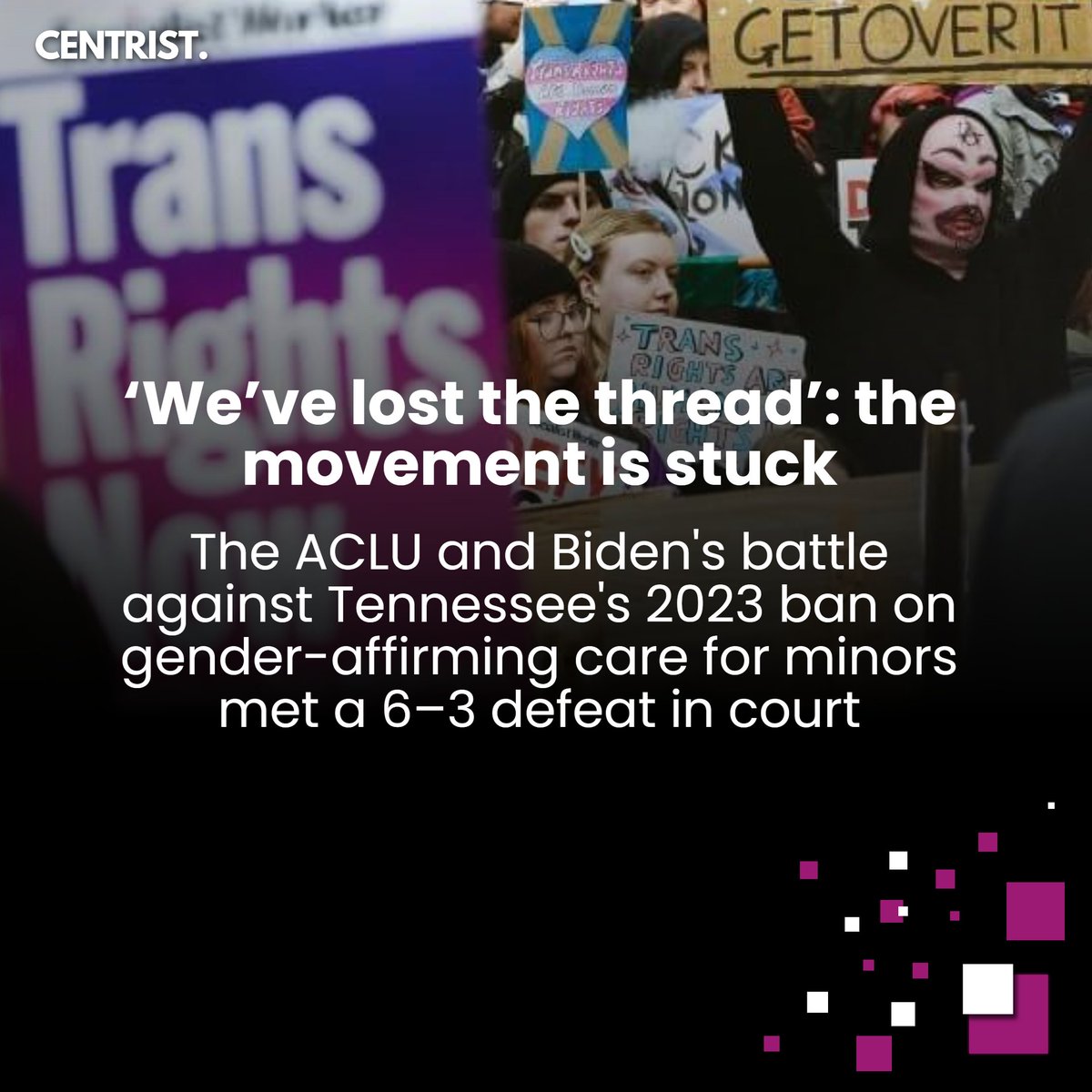 centrist_nz's tweet image. ‘We’ve lost the thread’: Trans activists admit movement stalled after US court upholds bans on youth treatments, public trust wanes.
Read More: zurl.co/tLAp3