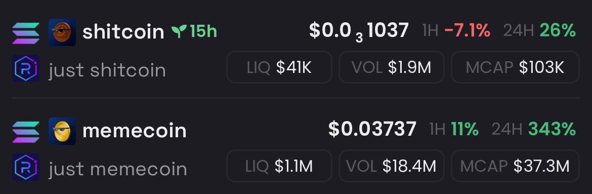 Yourcryptopal88's tweet photo. The narrative behind #useless coin is that those alpha coins and others flying right now are actually useless, just memecoins...
Well everything is just #shitcoin

EiwxbF3WPzyKnigpsns183QgBV4o1qo9DkdeK3D8bonk

@theunipcs i know it you’ll love this

we’re all rich by buying some #shitcoin don’t we ?