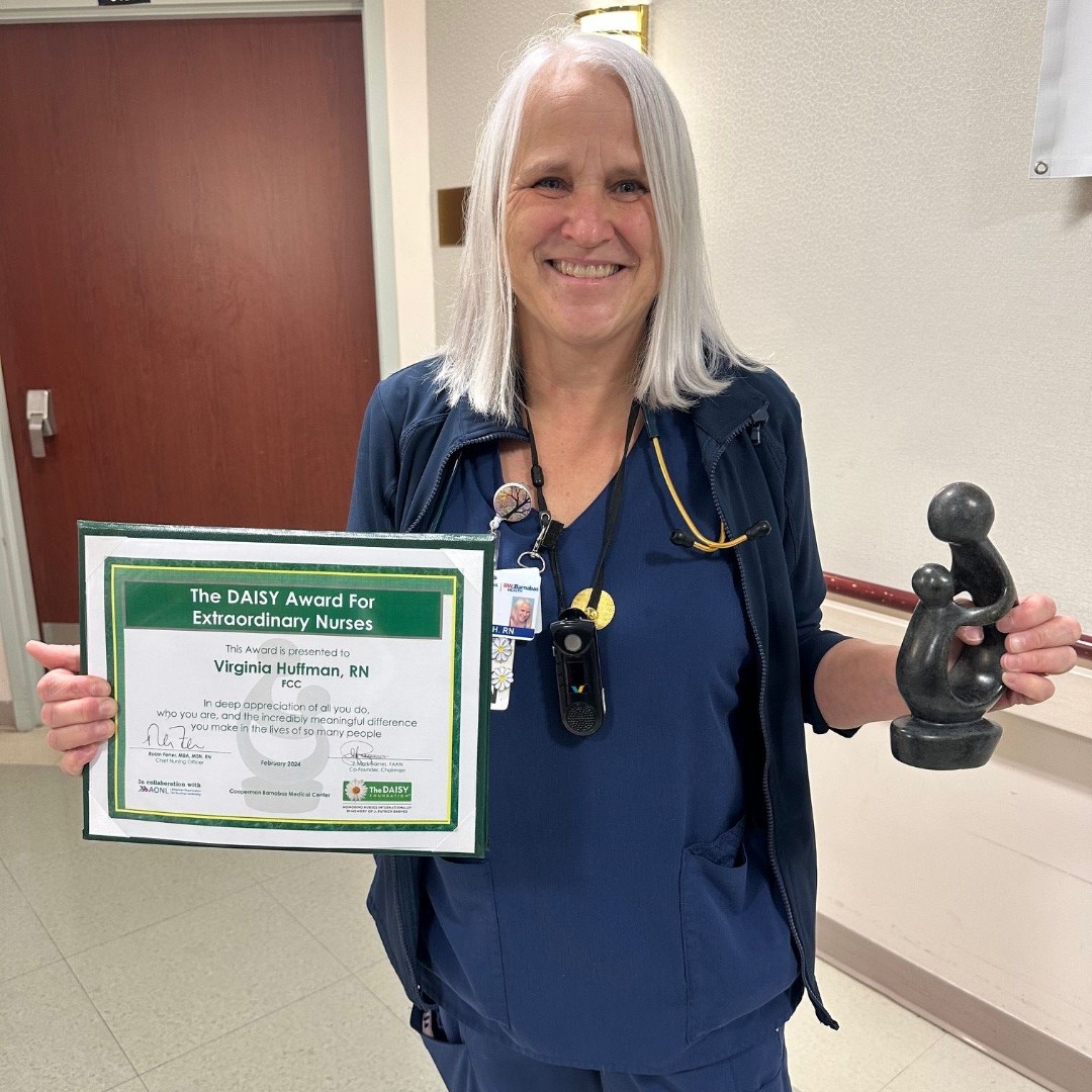 CBMCNJ's tweet image. Congratulations to our latest Daisy Award Winner, Virginia Huffman, RN, from Family Centered Care, who was nominated by a grateful patient.
#LetsShapeTheFutureofNursingTogether #nurse #registerednurses #registerednurse #nursesrock @DAISYFoundation