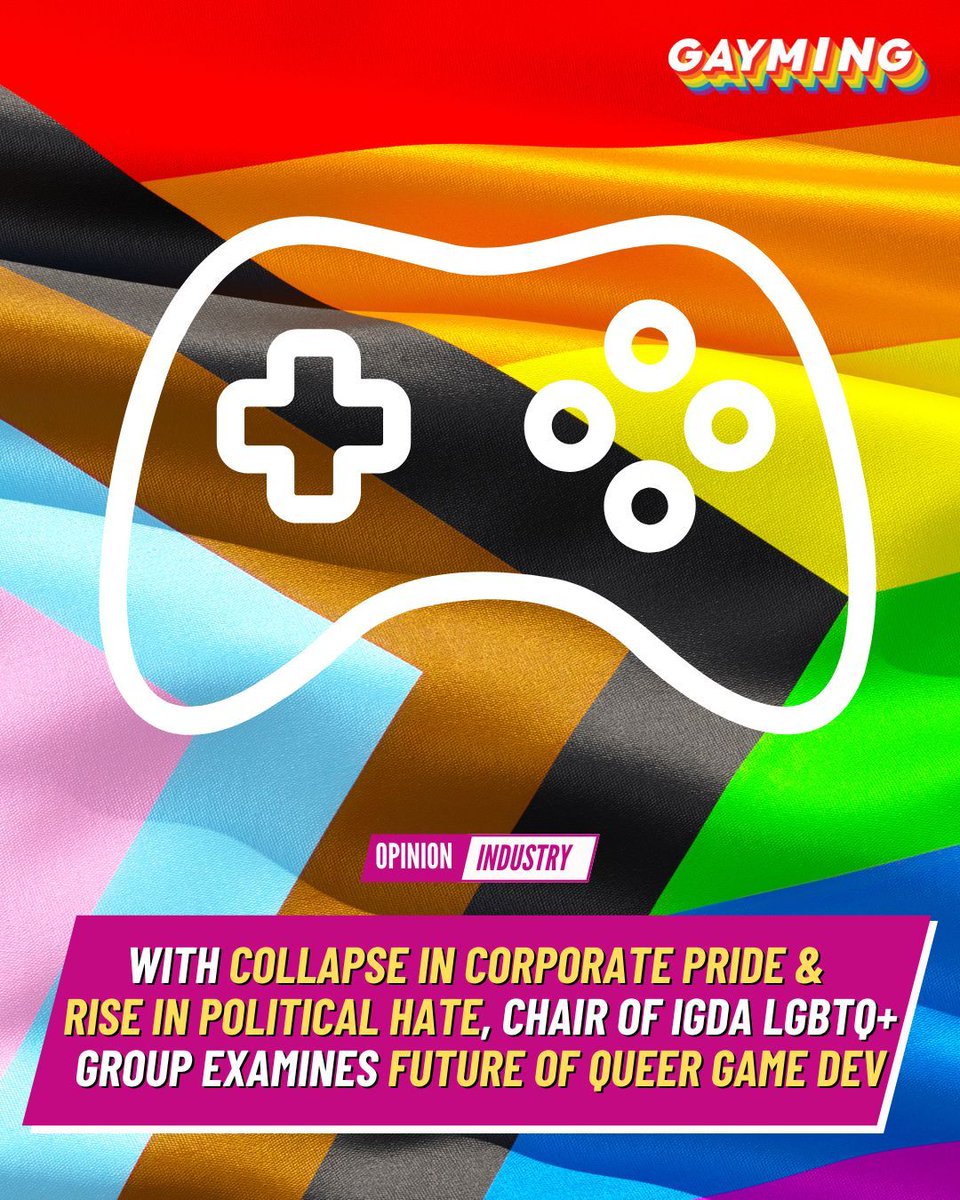 gaymingmag's tweet image. Corporate Pride support is changing. @igda's Greg Mc Guinness examines the future for queer game developers amidst rising anti-DEI sentiment. His message: back LGBTQ+ indie games! Find out how: buff.ly/kK2aLoo #GamingIndustry #LGBTQ
