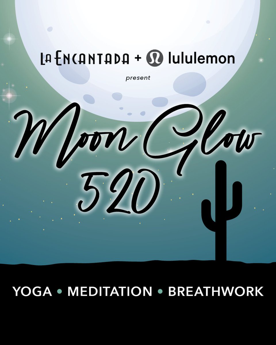 Join us this Friday from 6:30pm to 7:30pm for Moon Glow 520, our complimentary outdoor yoga!

Bring your own yoga mat and water bottle. After each session, stop by Lululemon for a chance to win a full outfit!