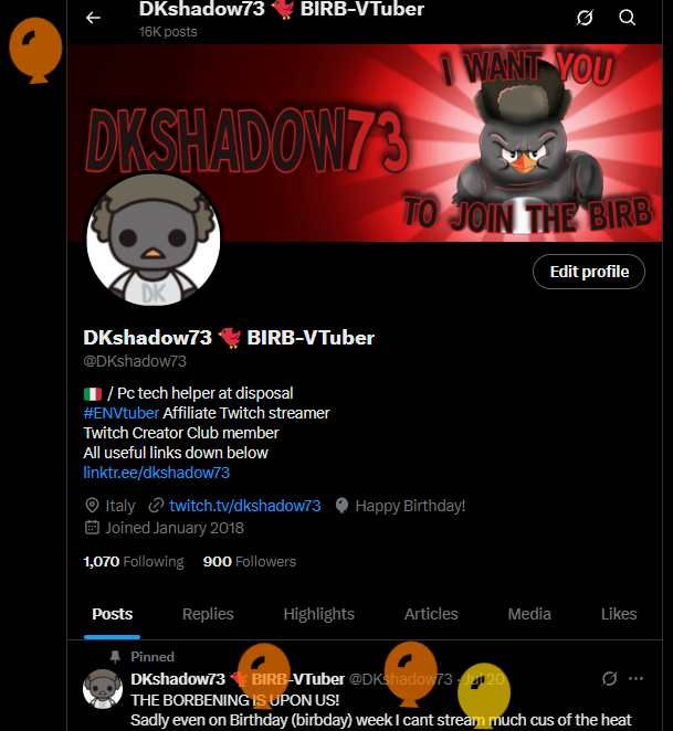 DKshadow73's tweet image. SO EARLY BUT.....
BORBDAY!