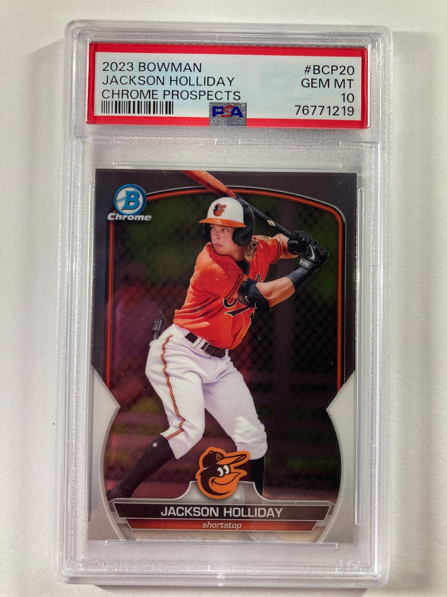 1218Sports's tweet image. 🚨MLB Raffle🚨
Mets/Giants Sunday
Winner gets choice from cards below
🔥Jackson Holliday Bowman Chrome Prospects RC PSA 10
🔥Jackson Chourio Bowman Chrome Prospects RC PSA 10
🔥Pack of Bowman Chrome
$6 Spot
Total R/H/E by both teams combined. Last digit in total Wins (0-9)
