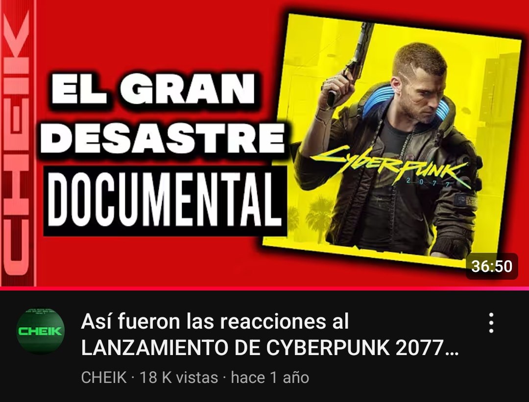 ByMiguel18_'s tweet image. Anoche estaba viendo este video y la verdad es sorprendente la cantidad de humo y mentiras que dijo CD Projekt sobre Cyberpunk antes de que saliera
Y viendo comentarios de esa época y es sorprendente ver cómo se la chupaban a CD Projekt