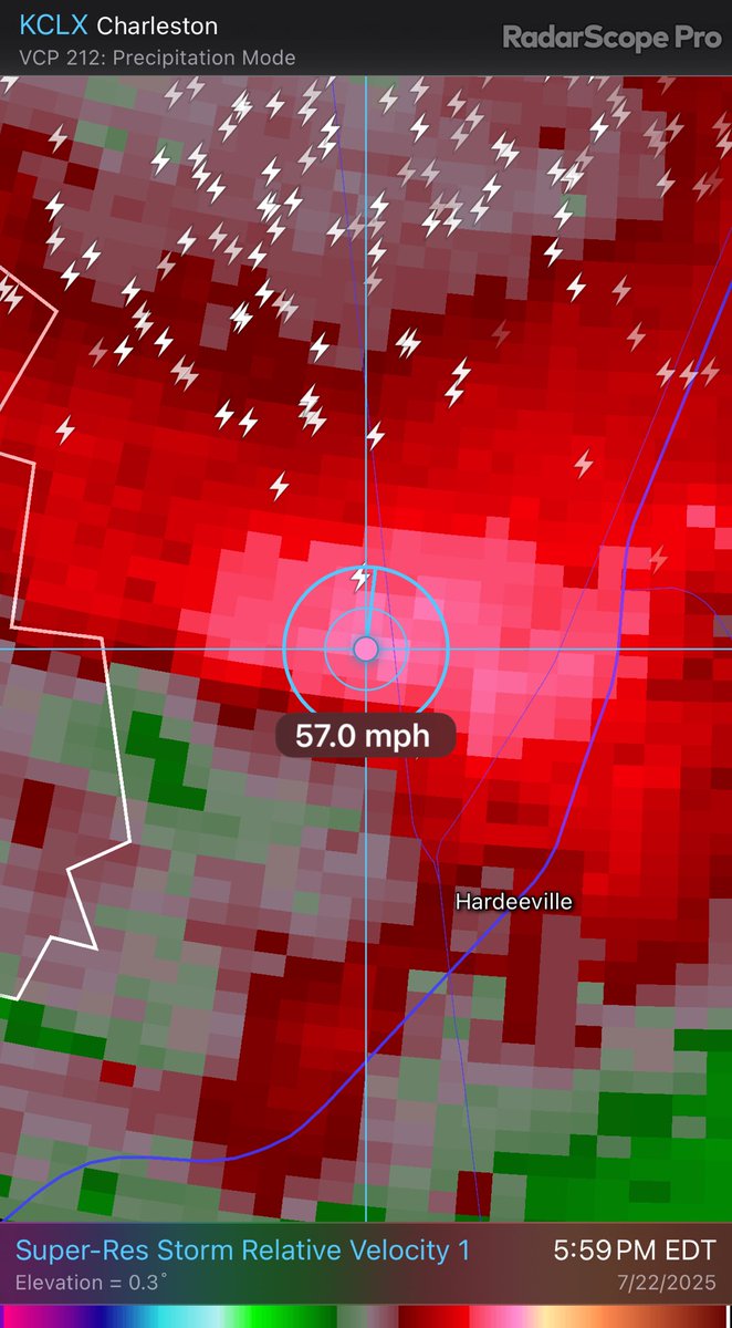 jnelsonWJCL's tweet image. Potential for strong winds just west of I-95 near Hardeeville. #scwx