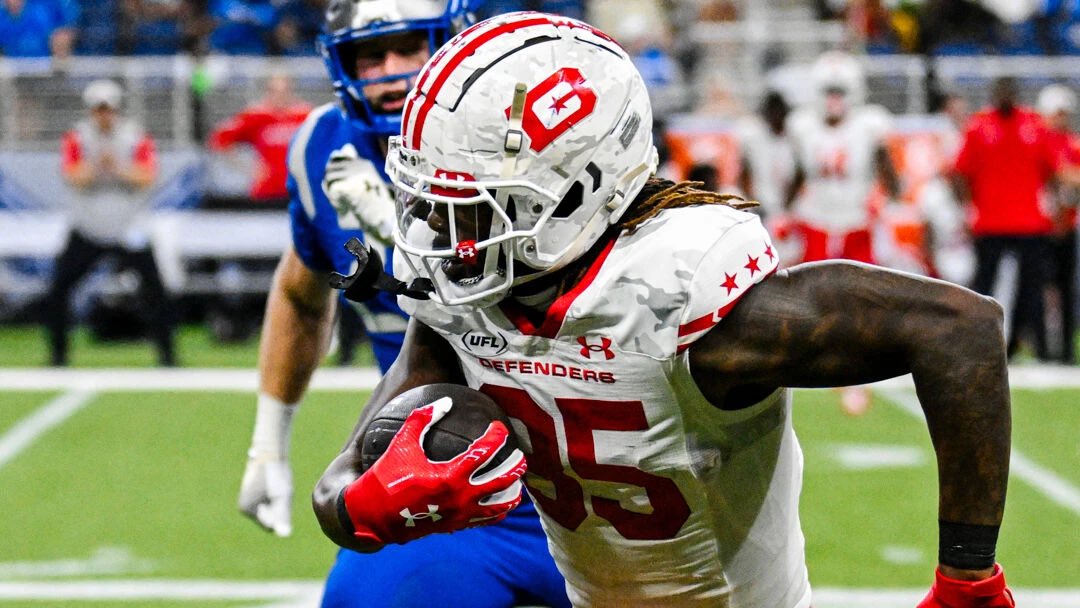 CPaolantonio_'s tweet image. NEWS: The Las Vegas #Raiders are signing @XFLDefenders WR Seth Williams, sources confirm.
Williams was signed midseason by DC and made an immediate impact, finishing the #UFL season with 11 catches for 170 yards and two touchdowns in four games.
