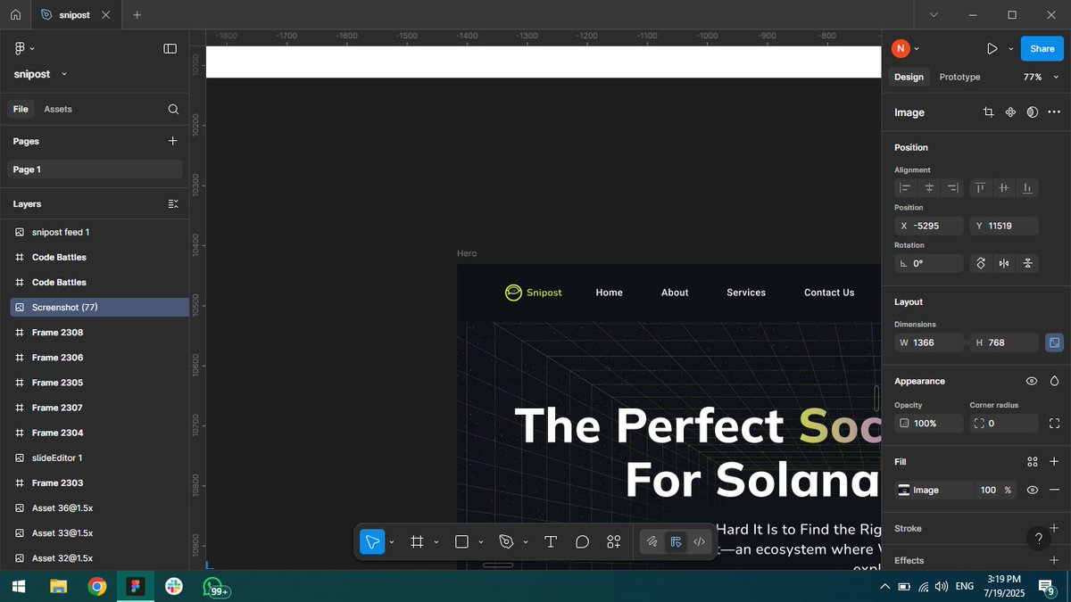 NuhuJeremiah's tweet image. 🚨WIP 🚧: Working on a landing page for @snipost , a @SuperteamNG Bauchi product that was launched by @Stevolisis recently. It's a product that helps Devs build, share and earn. Watch this space to see how the design will turn out.
@callme_TOC @_Kamalkt @Ogbuehi_M