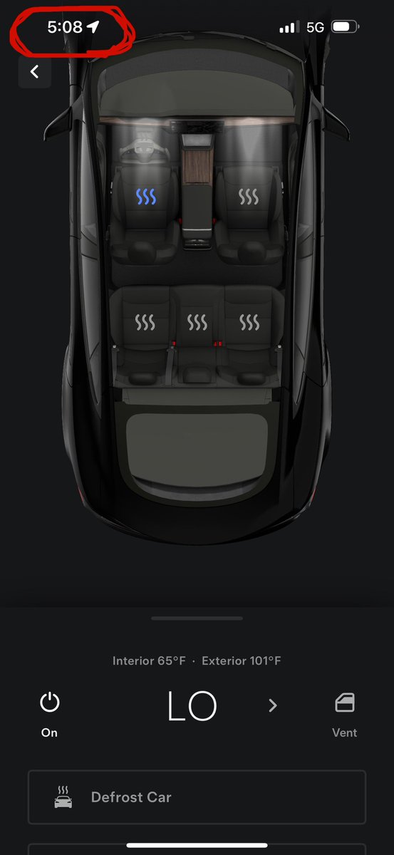 colin_gladman's tweet image. Days I’m grateful for the @Tesla app to cool off my car from anywhere.
Also notice the timestamps.
101 degree interior temp to 65 in 7 minutes.
Amazing.