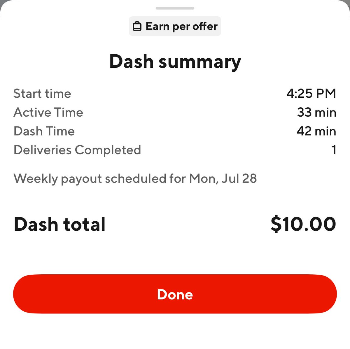 AnnieTyzak's tweet image. 1 Daily Dash completed
Met another Dasher, he declined an offer for $2 馃槀