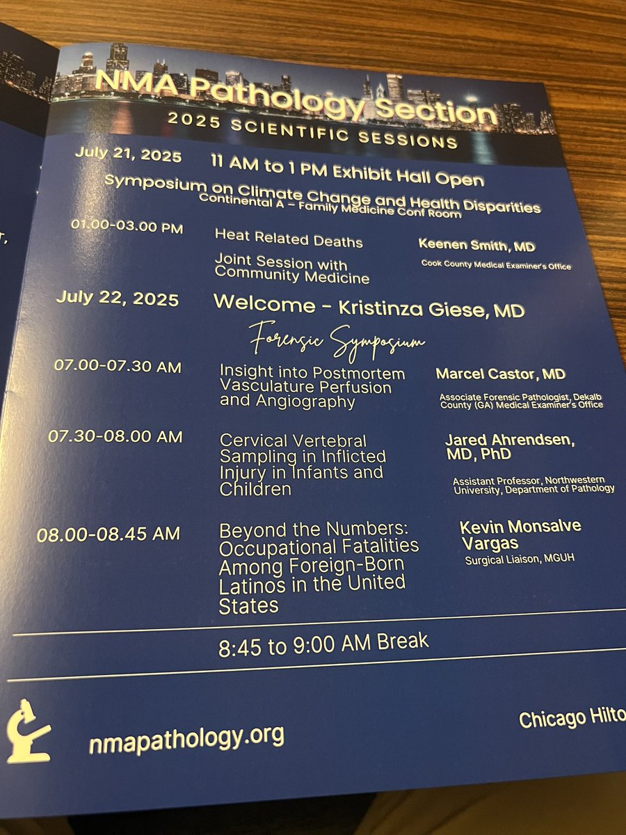 Jared T. Ahrendsen MD, PhD (AP/NP/FP) (@jaredahrendsen) on Twitter photo It was an honor to present at the <a href="/NMA_Pathology/">NMAPathology</a> #Forensic #Pathology symposium today. Also wonderful to see some old friends and meet new colleagues! #neuropath 🧠🔬
<a href="/NationalMedAssn/">National Medical Association</a> <a href="/NU_Pathology/">Northwestern Pathology</a> It was an honor to present at the <a href="/NMA_Pathology/">NMAPathology</a> #Forensic #Pathology symposium today. Also wonderful to see some old friends and meet new colleagues! #neuropath 🧠🔬
<a href="/NationalMedAssn/">National Medical Association</a> <a href="/NU_Pathology/">Northwestern Pathology</a>