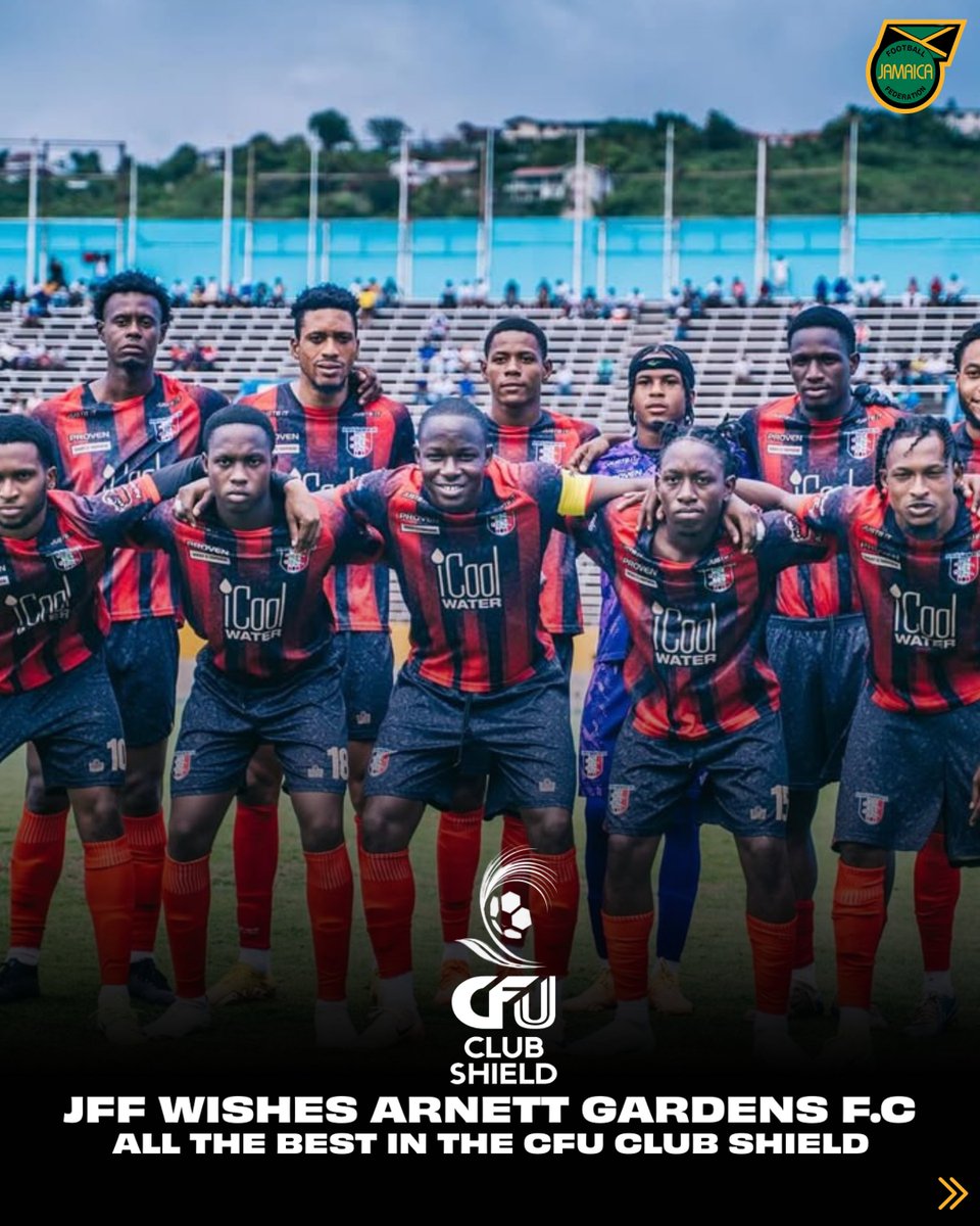 jff_football's tweet image. On behalf of the entire Jamaica Football Federation, we extend our best wishes and moral support to Arnett Gardens F.C. @officialagfc as they embark on their CFU Club Shield journey.
Last year, Jamaica proudly had three clubs competing in the CONCACAF Caribbean Cup, and we are…