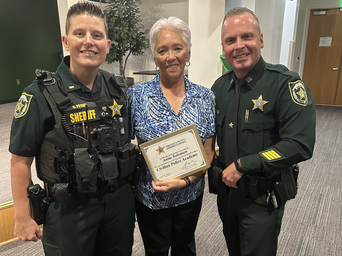 OrangeCoSheriff's tweet image. Congratulations to the newest graduates of our Civilian Police Academy! ⭐️
These community members met one night a week for seven weeks to get an inside look at how the Orange County Sheriff’s Office works to keep our community safe.
You are all part of the OCSO family now, and…