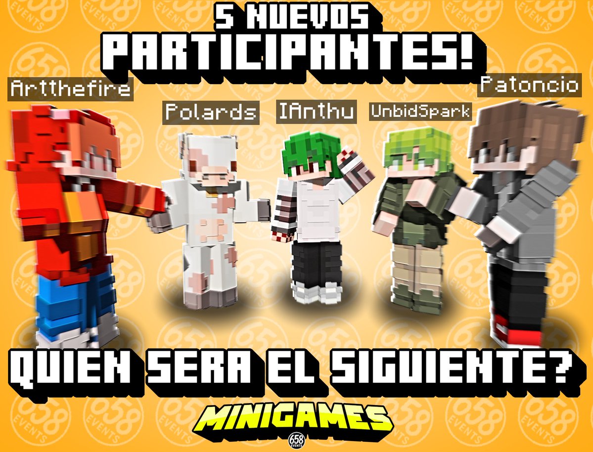 ikercrack658's tweet image. 5 NUEVOS PARTICIPANTES 👀⁉️
9/90 Cupos 🎟️
Responde este tweet para tener chance de participar😉
Agradeceria LIKE ♥️ + RT 📩
Bienvenido @Anthonyw16ywy @Polardzzz @BombsR_ @UnbidSparkM @patoncio_poncio a Minigames 👋