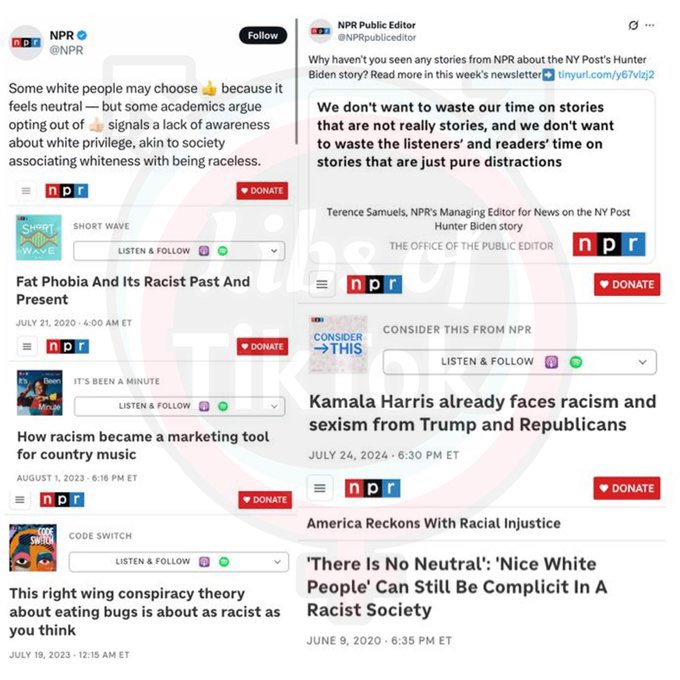 NPR is being defunded. What are we gonna do without this insightful journalism?!