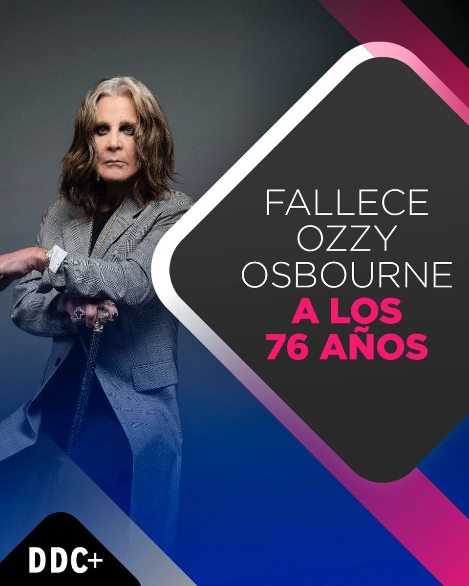 DDConfianza's tweet image. Este martes el líder de Black Sabbath falleció luego de vivir con Parkinson desde el 2019.
Su familia informó que partió rodeado de amor y aseguró que estaba "rodeado de amor".