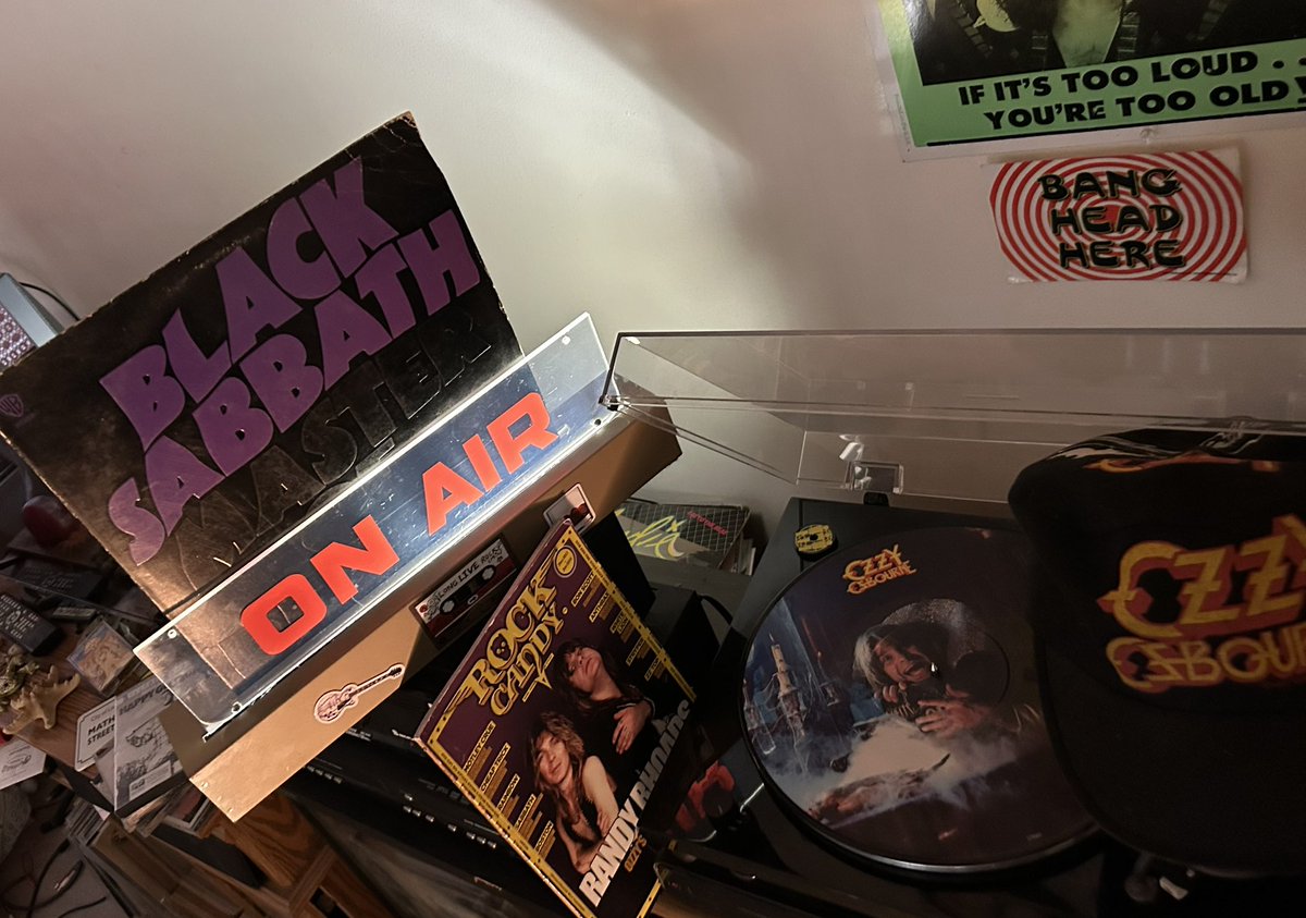beatlekiss's tweet photo. Ozzy. Fly High (Again). Now Spinning Black Sabbath - “Master Of Reality” &amp; Ozzy Osbourne - “Mr. Crowley” picture disc. #ripozzyosbourne #firstspinoftheday #princeofdarkness https://t.co/Lz3MSsJ6TU