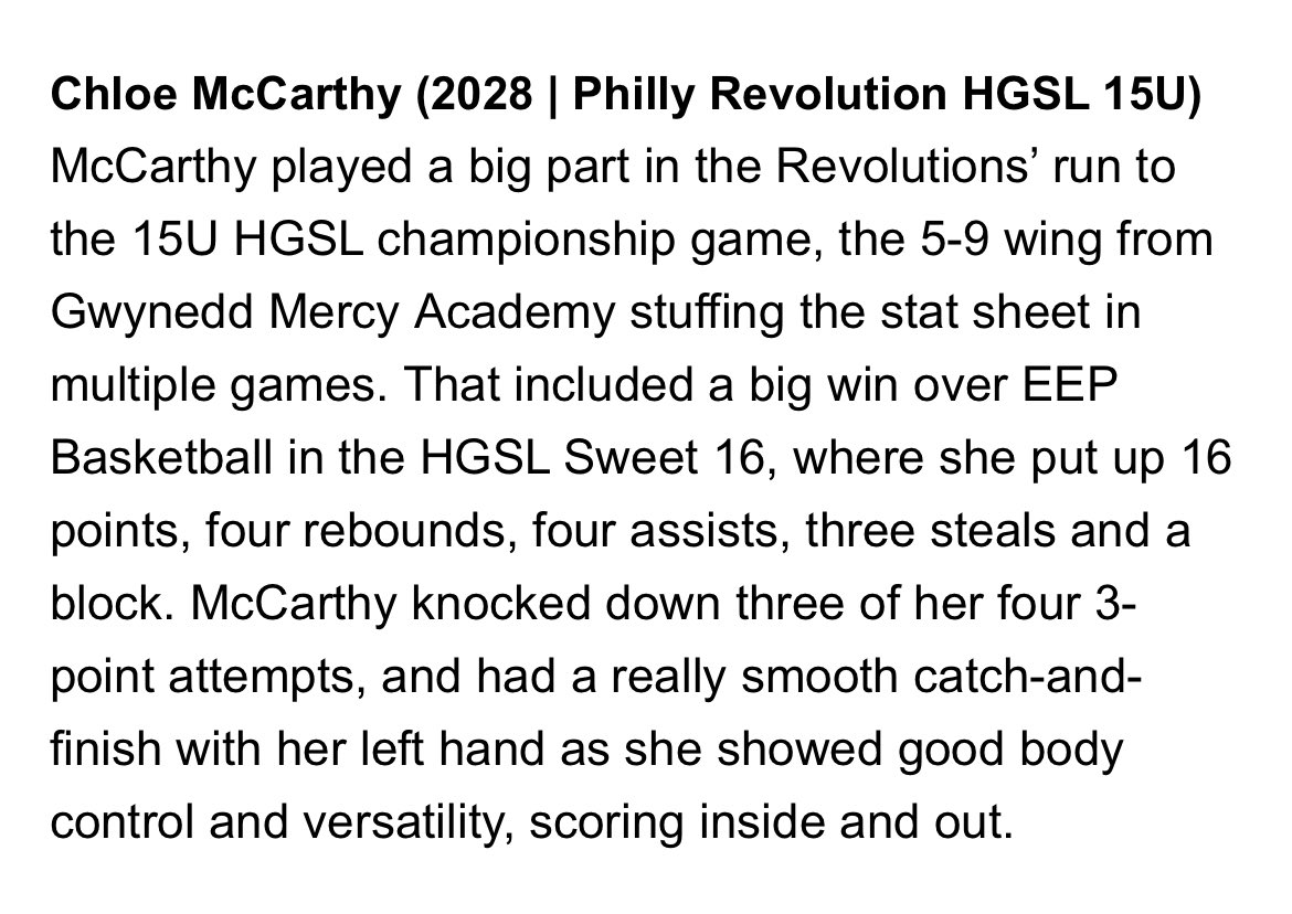 Chloe McCarthy tweet media