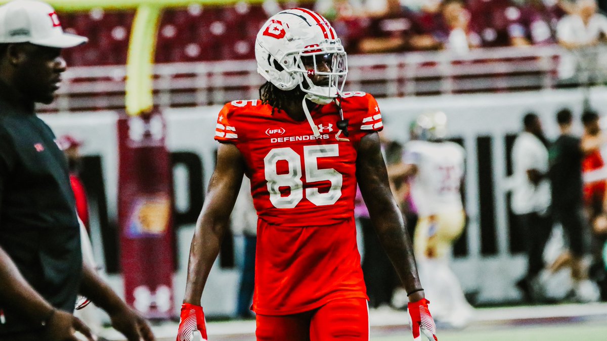 JamesLarsenPFN's tweet image. News: @XFLDefenders WR Seth Williams is signing with the Las Vegas #Raiders.
Williams was signed by DC late in the #UFL season, and immediately made an impact starting in both playoff wins.