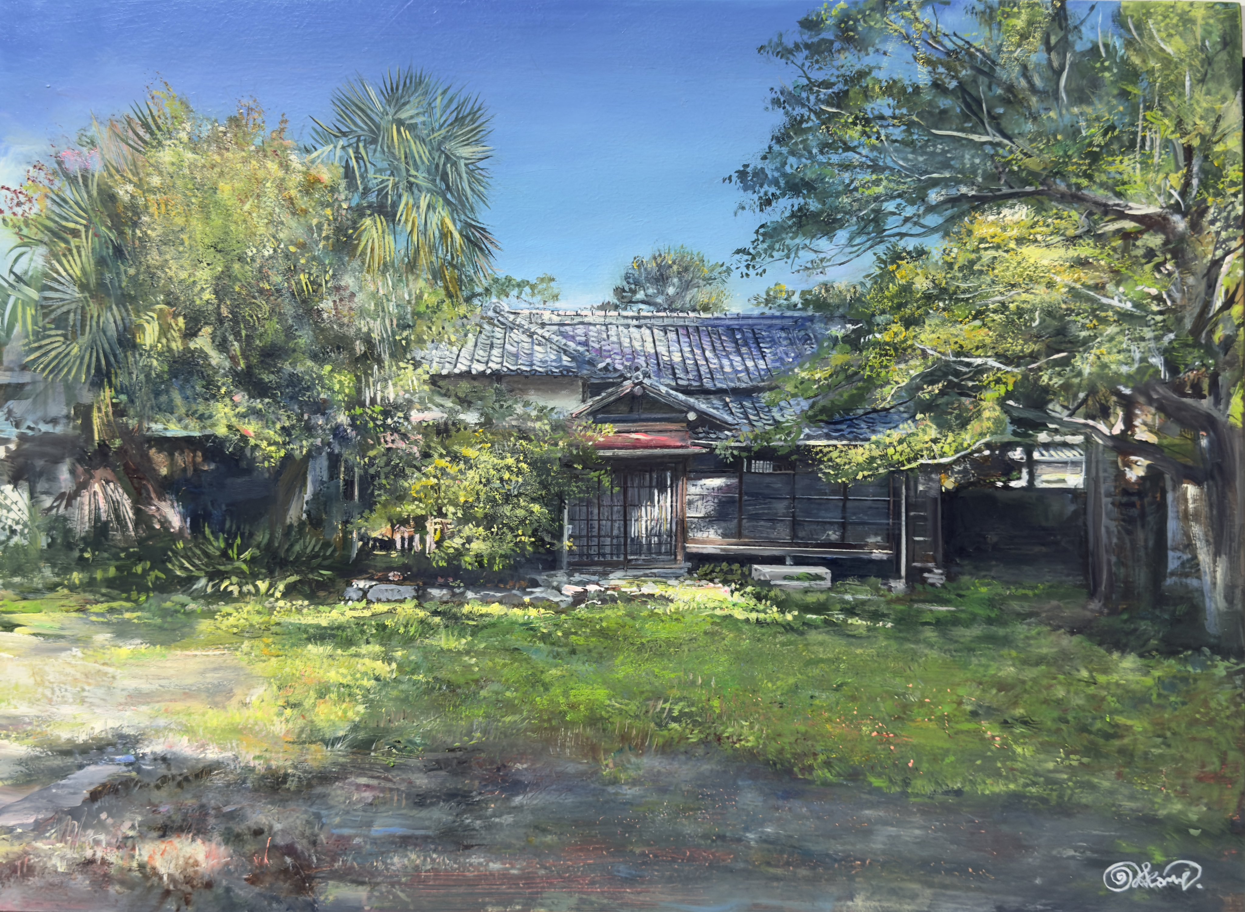 油彩画 大森風景 昭和11年盛夏 S 油彩画 大森風景 昭和11年