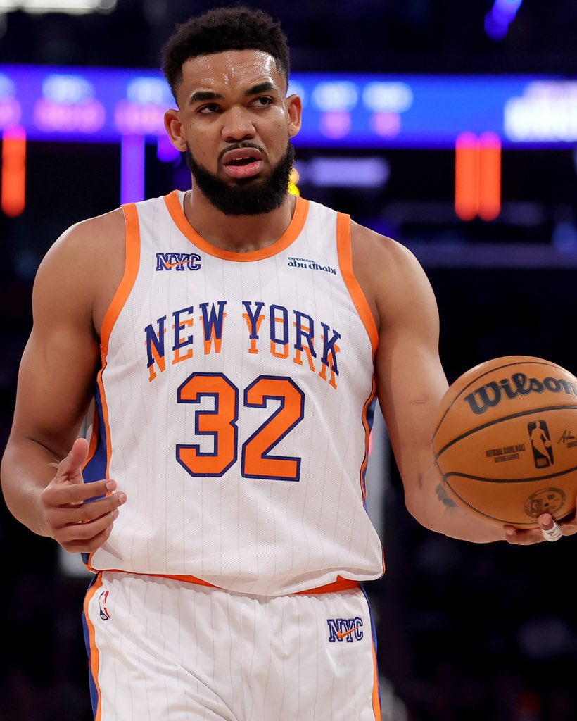 KnicksMuse's tweet image. Karl-Anthony Towns is the ONLY player in NBA HISTORY to record the following numbers in a single season:
• 750+ REB
• 140+ 3PM
• 50%+ FG
• 40%+ 3P