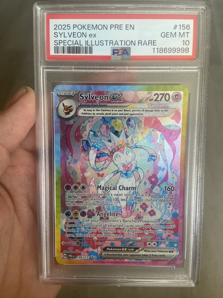 The Sylveon we pulled came back a 10!