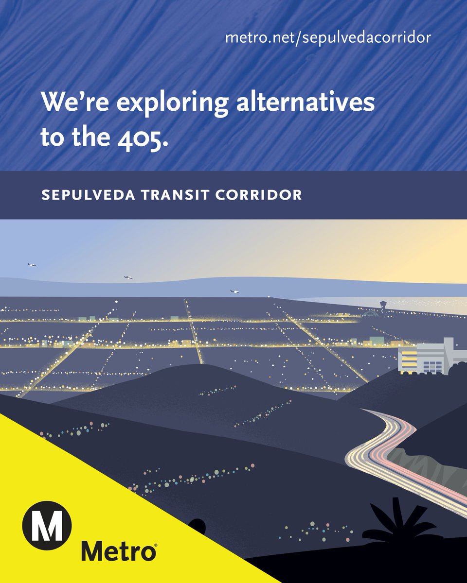 StreetsR4Every1's tweet image. Join @metrolosangeles for in-person & virtual public info sessions Jul & public hearings in Aug to review the DEIR & provide public comment. To view meeting dates, see how to provide public comment & learn about the STCP, please visit metro.net/sepulvedacorri….