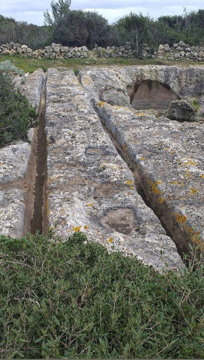 QDrop2450's tweet image. Rut tracks made by the repeated passage of wheels (were they wheels?) of some type of ancient vehicles from ALL OVER THE WORLD.
Question is: What type of "vehicles" did this? 🤔